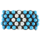 Shambhala Cuff Bracelet on Brown Cotton Cord with Turquoise and White
Cubic Zirconia Beads