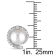 8-8.5 MM Freshwater Cultured Pearl and 1/10 CT TW Diamond Stud Earrings
in Sterling Silver