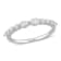 5/8 CT TGW Lab Grown Diamond Band in Platinum Plated Sterling Silver