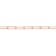 5MM Polished Paperclip Chain Bracelet in 18K Rose Gold Over Sterling Silver