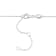 5/8ctw White Topaz Bead Bar Necklace in Sterling Silver