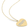 1/10ctw Diamond "Mom" Heart Pendant with Chain in 18K Yellow
Gold Over Sterling Silver