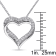 5/8 CT TGW Created White Sapphire Crossover Heart Pendant with Chain in
Sterling Silver
