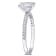 1 1/6 CT TW Lab-Grown Diamond Engagement Ring in 14K White Gold