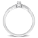 1/5 CT TGW Created White Sapphire and 1/10 CT TW Diamond Open Infinity
Ring in Sterling Silver