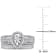 1/3 CT TW Diamond Teardrop Halo Bridal Set in Sterling Silver
