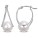 8-8.5MM Freshwater Cultured Pearl Drop Earrings in 10K White Gold