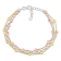 Multi-Strand Bracelet in 3-Tone 18k Gold Over Sterling Silver