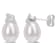 6.5-7 MM Freshwater Cultured Pearl and Diamond Accent Swirl Stud
Earrings in Sterling Silver
