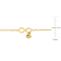 1/5 CT TGW Cubic Zirconia Infinity and Heart Charm Bracelet in Yellow
Plated Sterling Silver