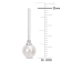 6-6.5MM Freshwater Cultured Pearl Dangle Earrings in 10K White Gold