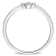 Diamond Accent Floral Promise Ring in Sterling Silver
