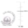 7.5-8MM Freshwater Cultured Pearl and Created White Sapphire Stud
Earrings in Sterling Silver
