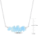 1 CT TGW Aquamarine Bead Necklace in Sterling Silver