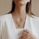 4 3/4 CT TGW Peridot Lariat Necklace in Sterling Silver