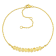 7/8 CT TGW Citrine Bead Bar Bracelet in Yellow Plated Sterling Silver