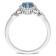 5/8 CTW London Blue Topaz and Diamond Accent Promise Ring in Sterling Silver