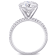 4 CT DEW Created Moissanite Engagement Ring in 10K White Gold