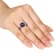 9-9.5MM Black Freshwater Cultured Pearl and 1/8 CT TW Black & White
Diamond Ring in Sterling Silver