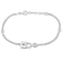 Lock and Key Curblink Chain Bracelet in Sterling Silver