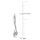 Diamond Calla Lily Leverback Earrings in Sterling Silver
