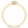 Diamond Accent Promise Ring in 18K Yellow Gold Over Sterling Silver