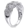 1/8 CT TW Braided Diamond Ring in Sterling Silver