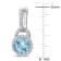 5 5/8 CT TGW White Topaz and Sky Blue Topaz Earrings in Sterling Silver