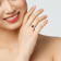 2 CTW  Garnet and Created White Sapphire 3-Stone Ring in Sterling Silver