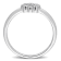0.06 CT TW Diamond Floral Band in Sterling Silver