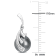 8-9MM Black Tahitian Cultured Pearl and Diamond Accent Feather Earrings
in Sterling Silver