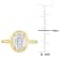 2 CT DEW Oval-Shaped Lab Created Moissanite Engagement Ring in 10K
Yellow Gold