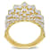 2 1/3 CT TGW Lab Grown Diamond Wide Band Ring in 14K Yellow Gold