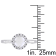 1/2 CT TGW Opal and 1/10 CT TW Diamond Halo Ring in Sterling Silver