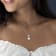 11-12mm Freshwater Cultured Pearl and Diamond Accent Drop Pendant with
Chain in Sterling Silver
