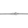 Oval Ball Chain Necklace in Black Rhodium Plated Sterling Silver