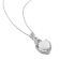 1 1/5 CT TGW Opal and Diamond Accent Heart Twist Pendant with Chain in
Sterling Silver