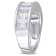 2 3/4 CT TGW Created White Sapphire Semi-Eternity Anniversary Band in
Sterling Silver