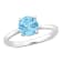 1 3/5 CTW Sky Blue Topaz Solitaire Ring in Sterling Silver