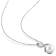 8-8.5MM Freshwater Cultured Pearl and Diamond Pendant with Chain in
Sterling Silver