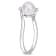 7-7.5MM Freshwater Cultured Pearl and Created White Sapphire Bypass Ring
in Sterling Silver