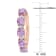 2 1/2 CT TGW Amethyst and White Topaz Hoop Earrings in Rose Plated
Sterling Silver