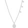 1/5 CT TW Diamond Charm Necklace in 14K White Gold