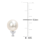 8-8.5 MM Freshwater Cultured Pearl and 1/8 CT TW Diamond Stud Earrings
in Sterling Silver