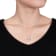 9-9.5MM Pink Freshwater Cultured Pearl and Diamond Pendant with Chain in
Sterling Silver