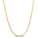 2MM Herringbone Chain Necklace in Yellow Plated Sterling Silver