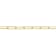 5MM Polished Paperclip Chain Bracelet in 18K Yellow Gold Over Sterling Silver