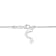 Paw and Bone Charm Double Strand Necklace in 2-Tone Sterling Silver