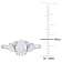 1 1/2 CT TGW Lab Grown Diamond Engagement Ring in 14K White Gold