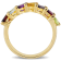 1 4/5 CTW Multi-Gemstone Ring in Yellow Plated Sterling Silver